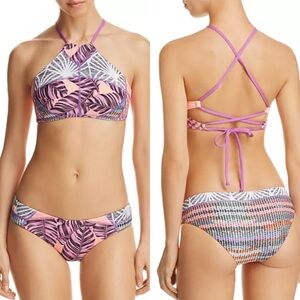 Maaji Charlie's Angles High Neck Bikini Top
